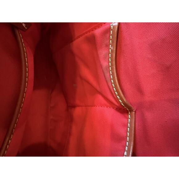 Dooney & Bourke Satchel Bag Womens Brown Pebbled Leather Zip Crossbody Purse - Picture 12 of 15